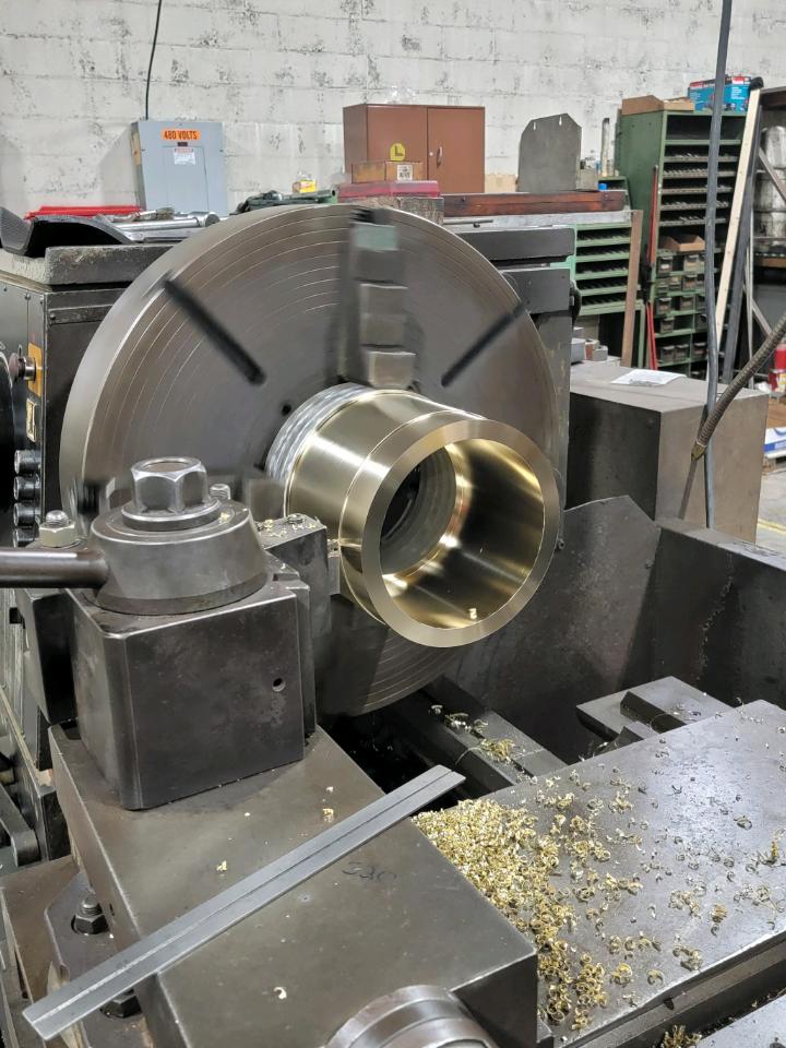 Machining a cylinder bushing to spec