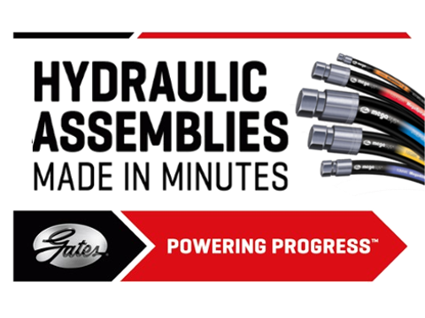 Gates hydraulic assemblies made in minutes